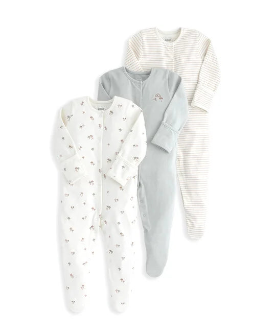 3 Pack Mushroom Sleepsuits