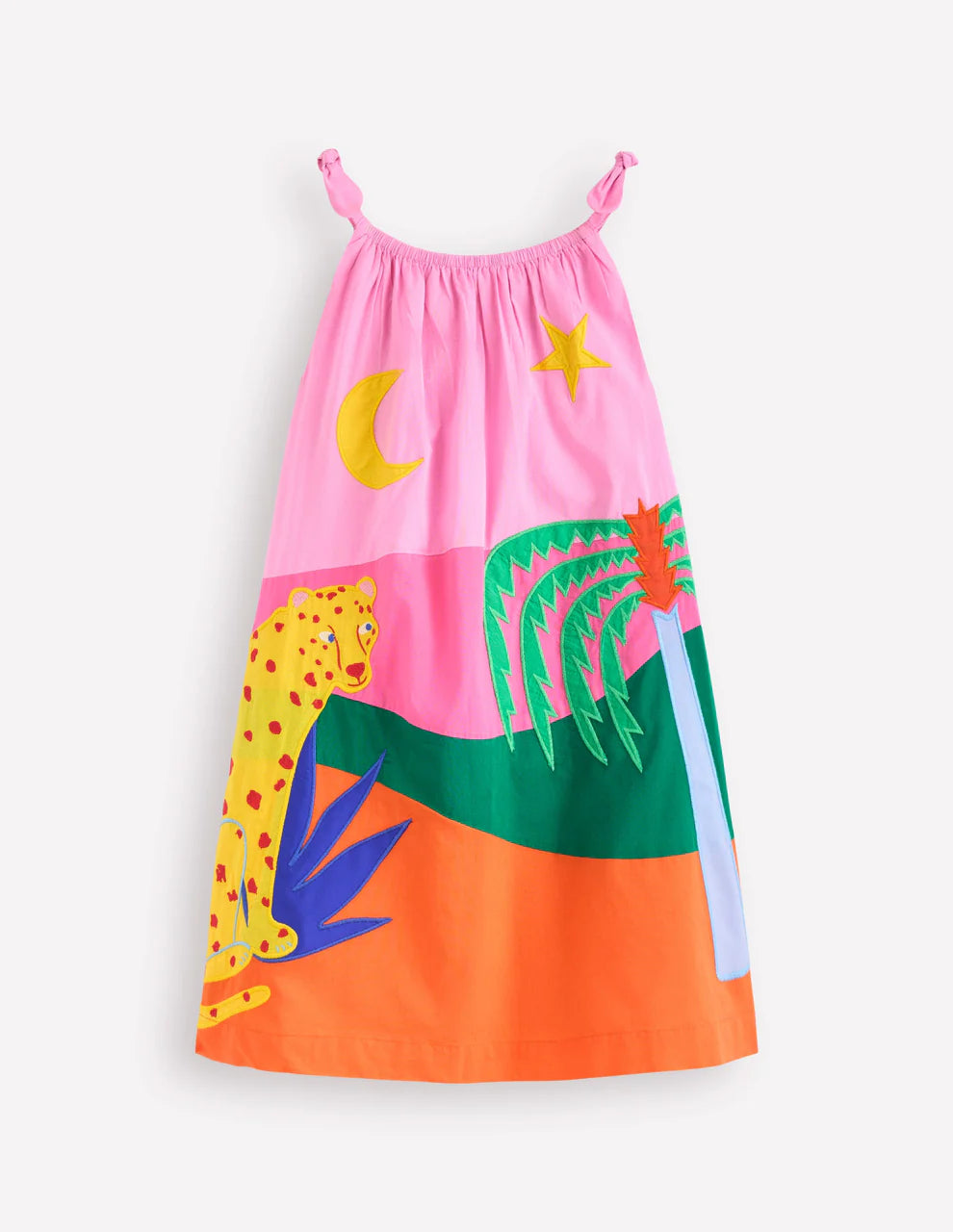 Strappy Appliqué Dress