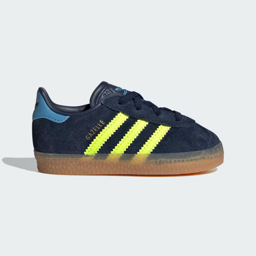Gazelle comfort closure elastic laces shoes kids – Bisou Petite