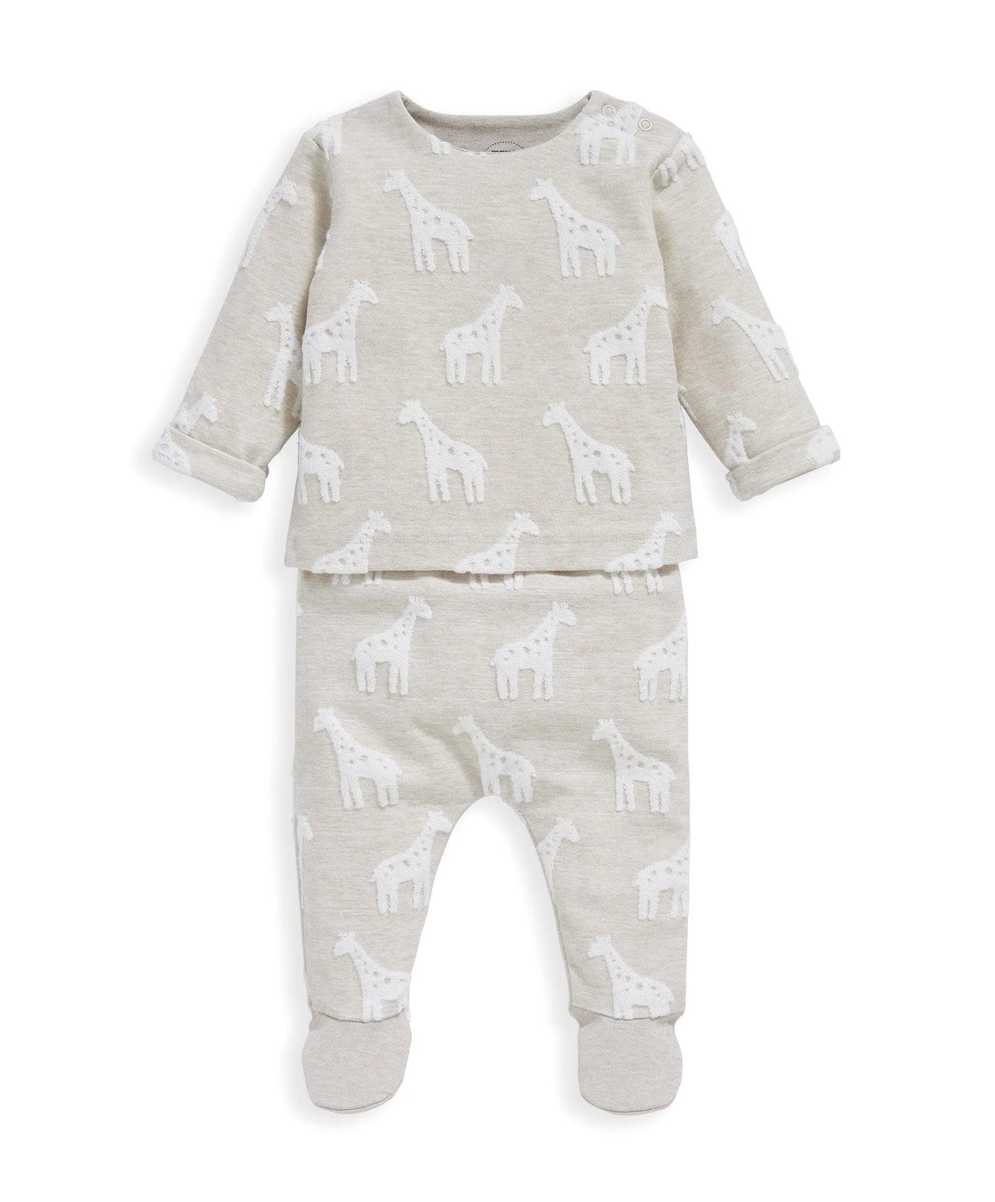 2 Piece Giraffe Textured Set