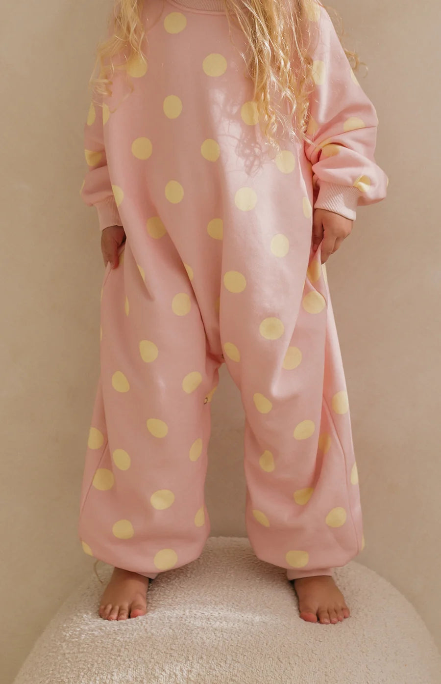 Strawberry Cream Dot Lounge Suit