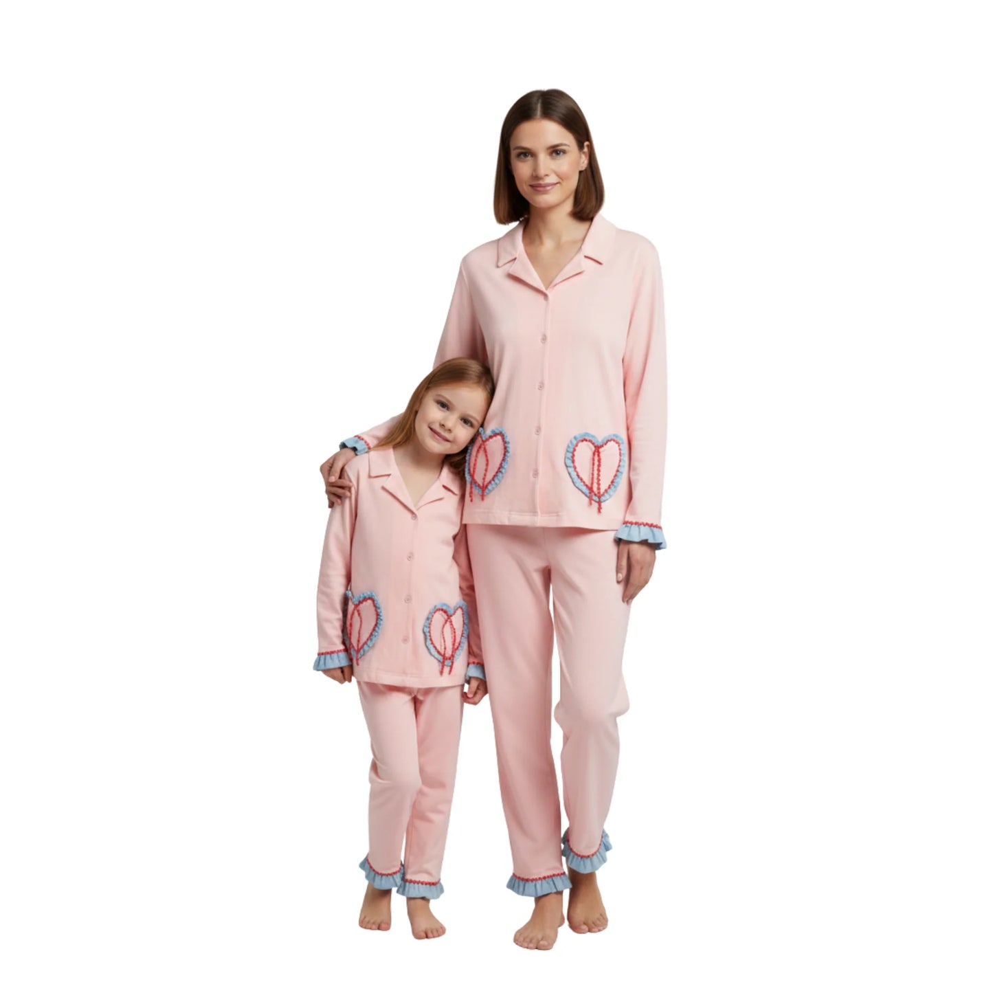 ZigZag Mommy & Me Pajama Set – Pink