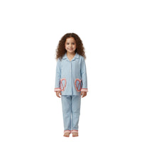 ZigZag Mommy & Me Pajama Set – Blue