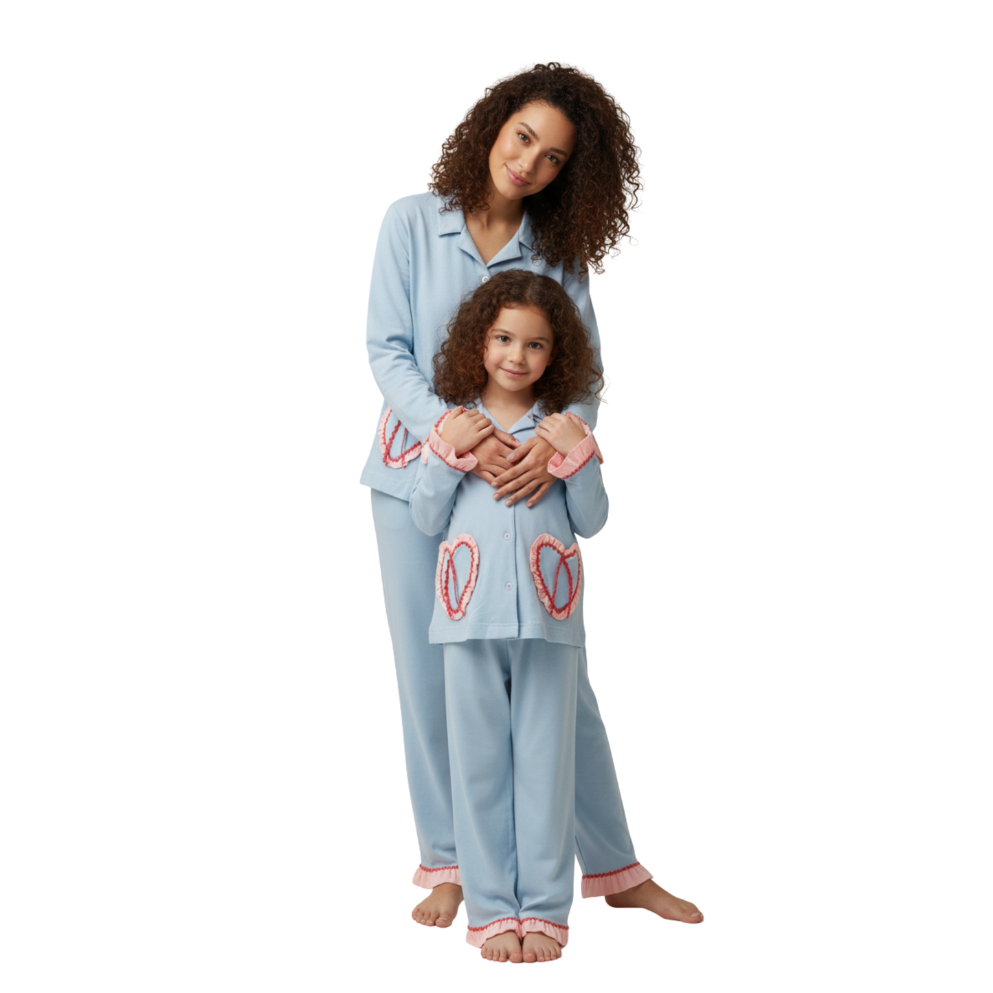 ZigZag Mommy & Me Pajama Set – Blue