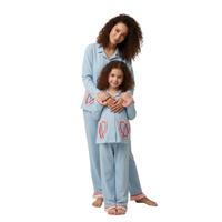 ZigZag Mommy & Me Pajama Set – Blue