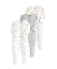 3 Pack Mushroom Sleepsuits
