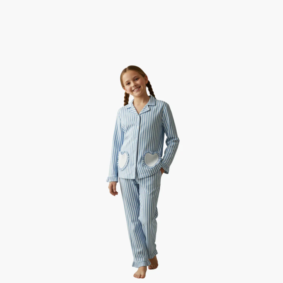 Strand Mommy & Me Pajama Set – Blue