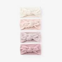 Brushed Cotton Knotted Bow Headband