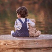 Magical Adventure Muslin Print Top Corduroy Overall