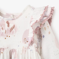 Fairytale Wonderland Organic Muslin Dress Bloomer Set