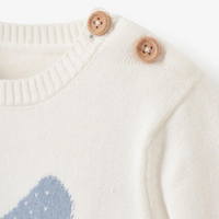 Whale Striped Knit Short Set