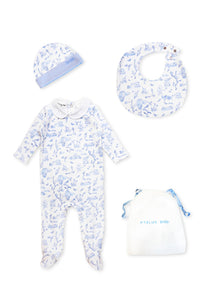 NEWBORN SET (5-PIECE) - TOILE DE JOUY/BLUE