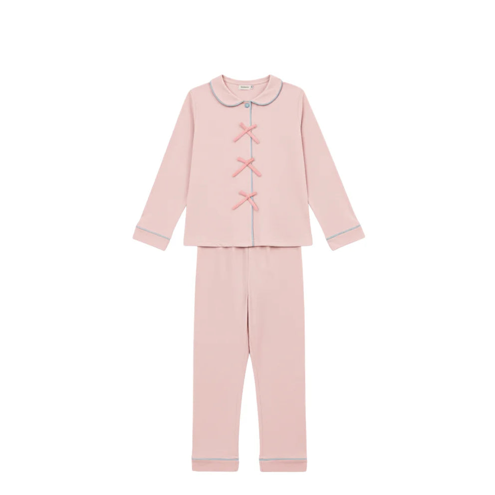 Bow Mommy & Me Pajama Set – Pink