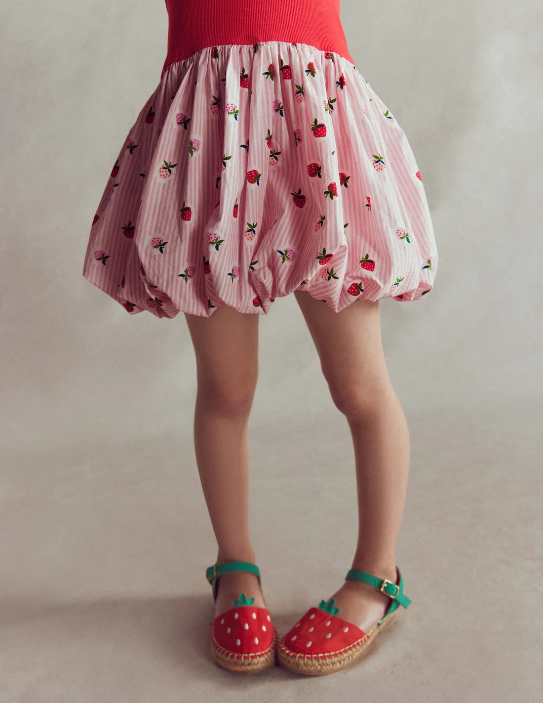 Bubble Hem Rib Dress