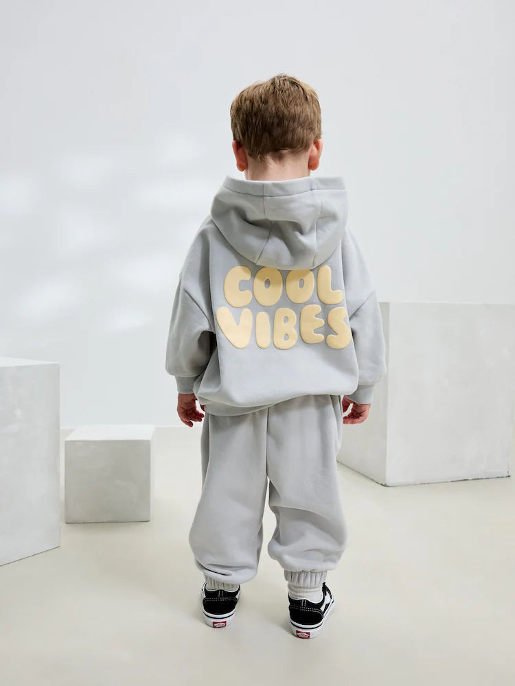 Cool Vibes Printed Hoodie and Joggers