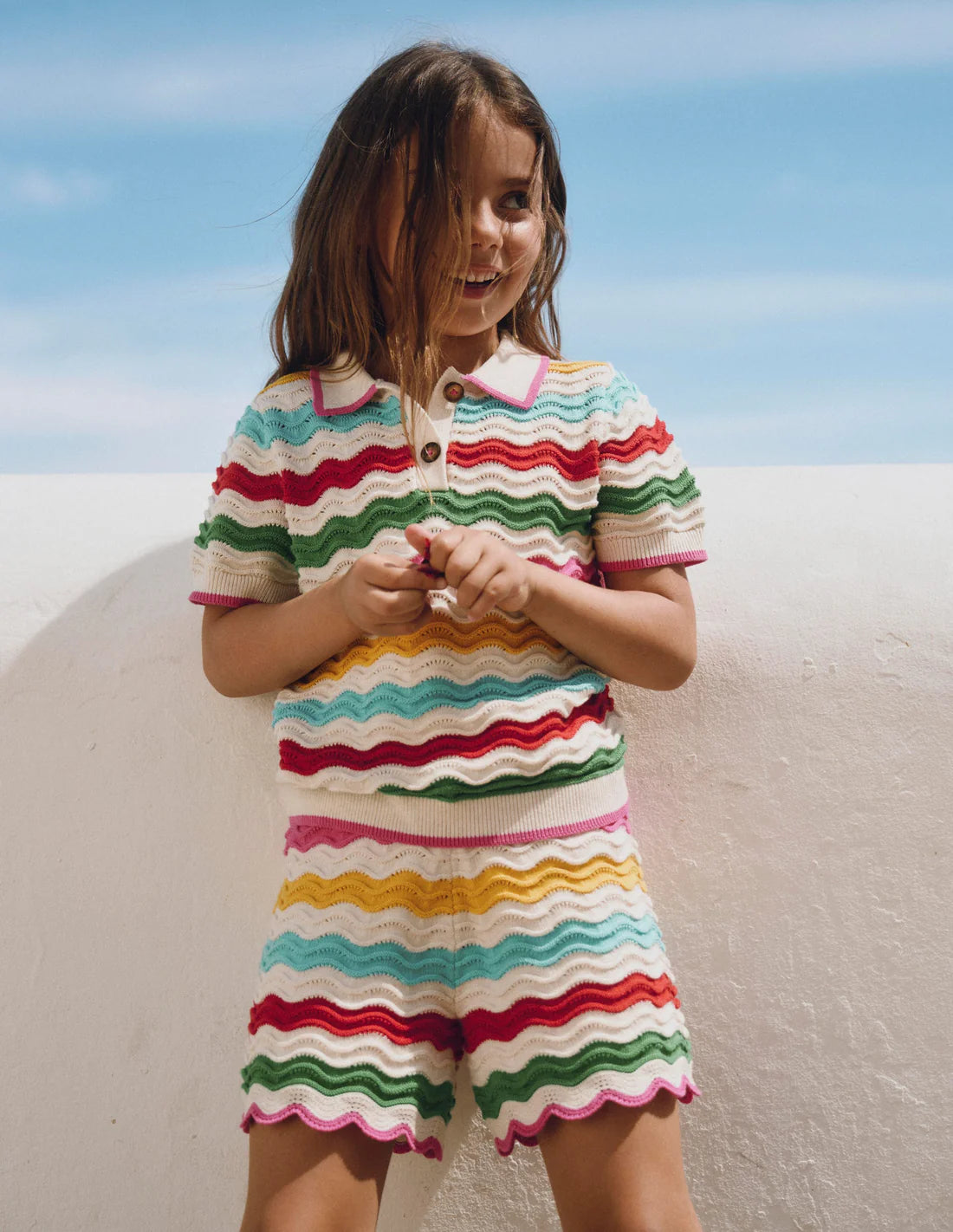 Pointelle Knitted Set