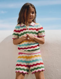 Pointelle Knitted Set