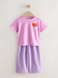 Green/Pink Top & Trousers Set 2 Pack