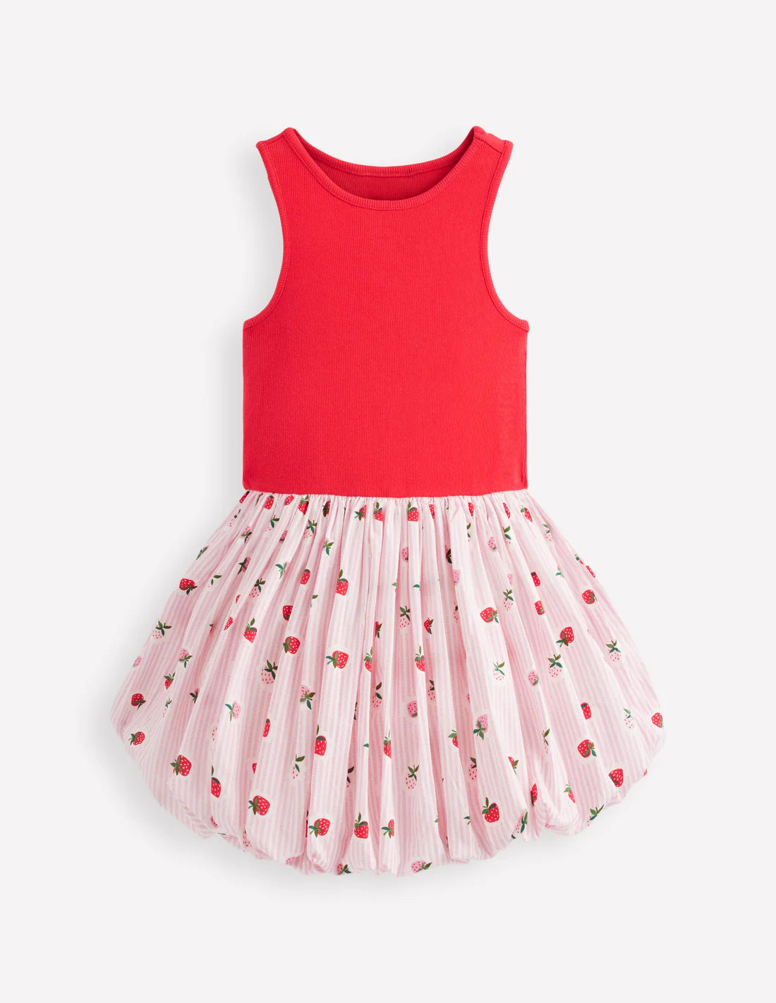 Bubble Hem Rib Dress