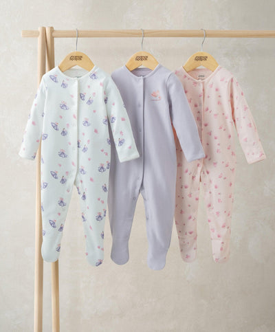 Ballerina Sleepsuits (Pack of 3)