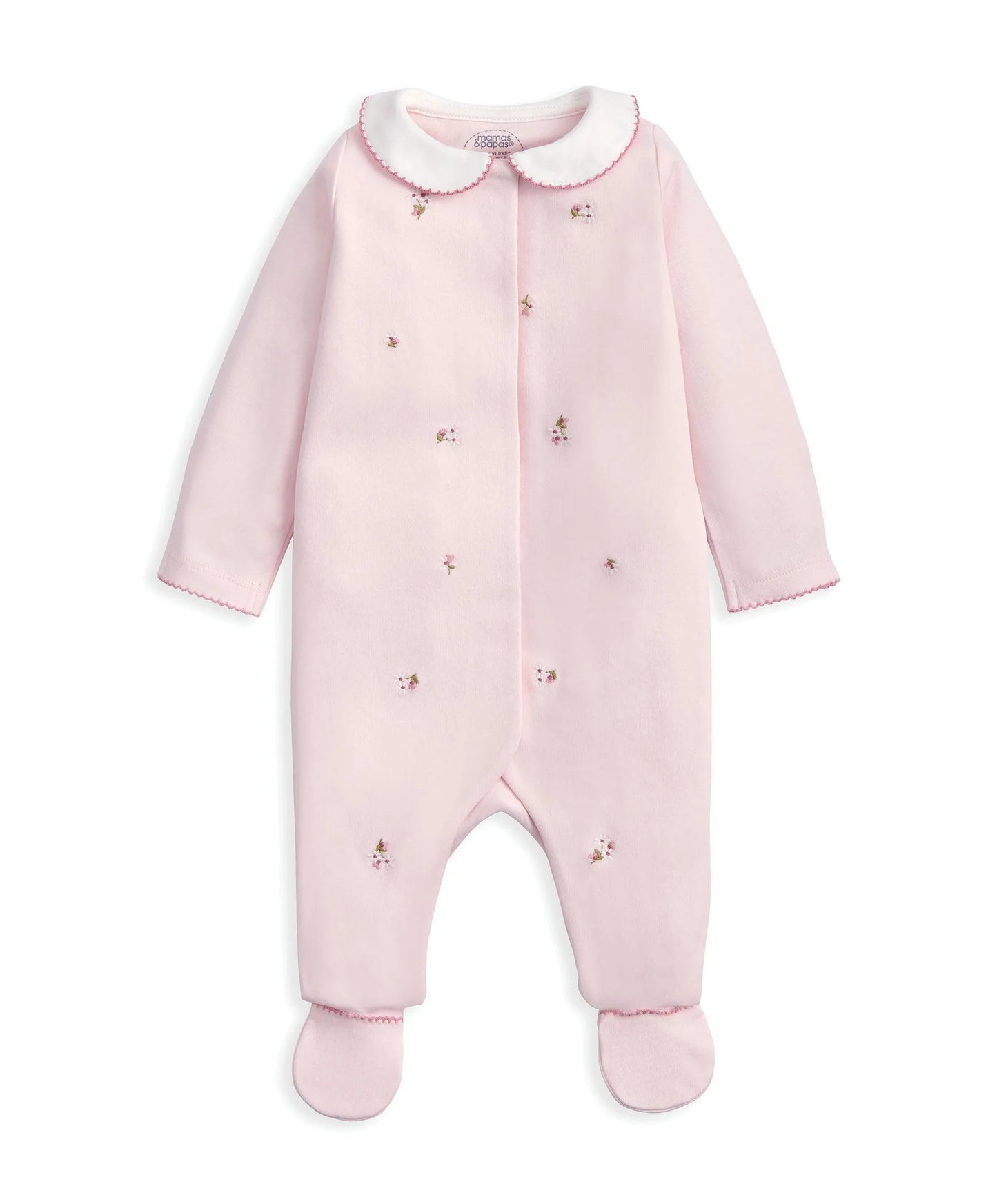 Embroidered Romper Hat & Blanket Set (3 Pieces) - Pink
