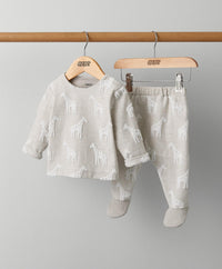 2 Piece Giraffe Textured Set
