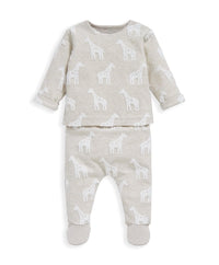 2 Piece Giraffe Textured Set