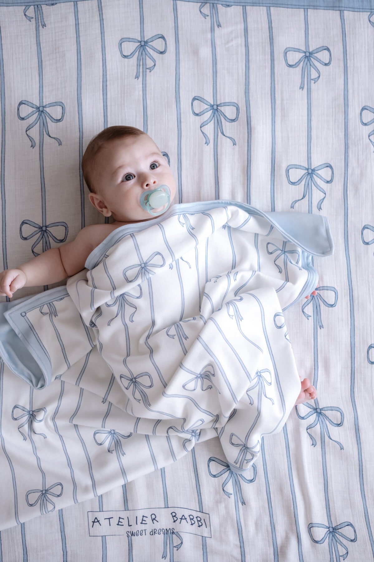 Ribbon 5 Piece Newborn Set Blue