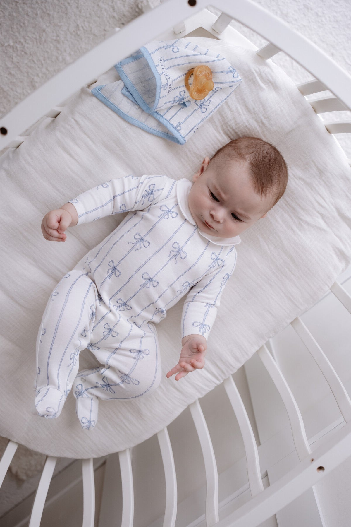 Ribbon 5 Piece Newborn Set Blue