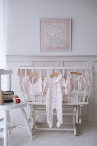 NEWBORN SET (5-PIECE) - TOILE DE JOUY/PINK