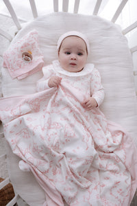 NEWBORN SET (5-PIECE) - TOILE DE JOUY/PINK